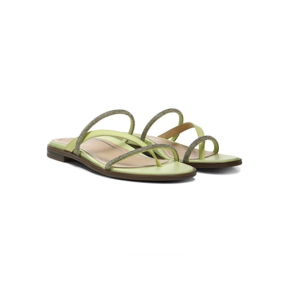 New Without Box VIONIC Prism leather sandals Pale Lime Sz 8